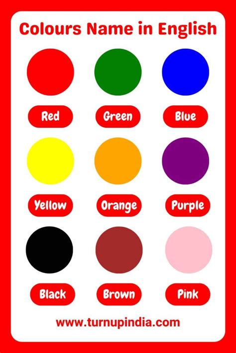 bagani colour in english|240 color names in English .